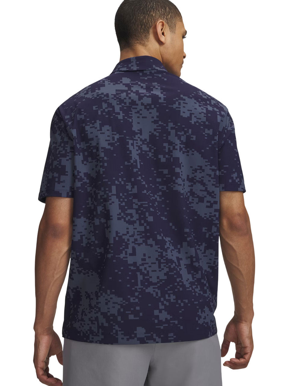 Under Armour Drive Chill Printed Polo - Midnight Navy/Halo Grey