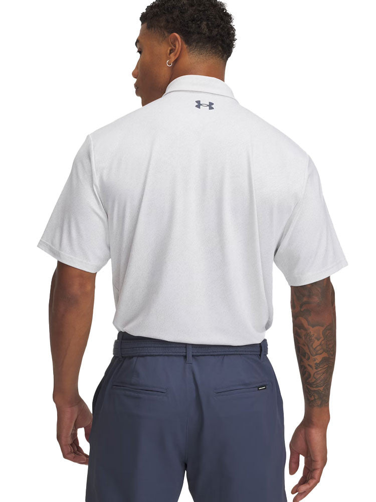 Under Armour Drive Jacquard Polo - White Clay/White