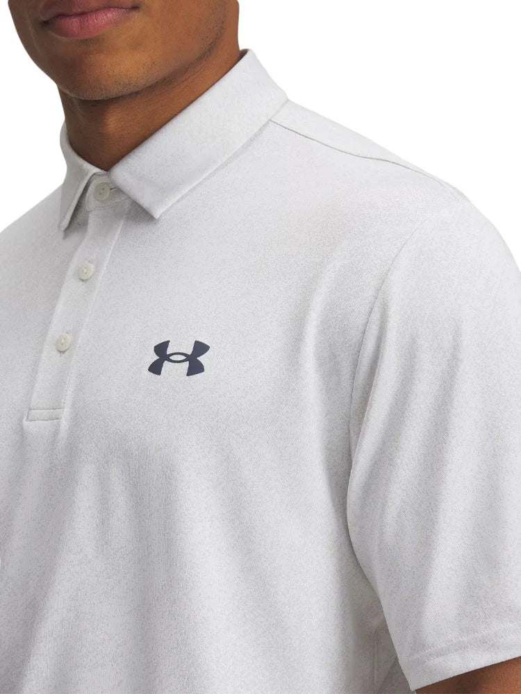 Under Armour Drive Jacquard Polo - White Clay/White