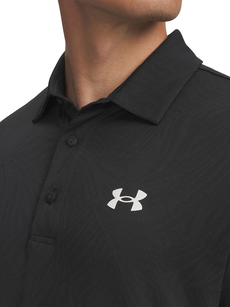 Under Armour Drive Jacquard Polo - Black/Anthracite