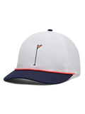 Under Armour Drive Nylon PM37 Snapback Cap - White/Midnight Navy