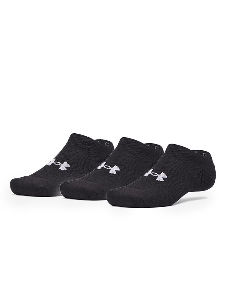 Under Armour Performance Cotton No Show 3 Pack Socks