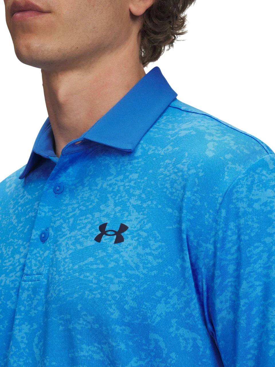 Under Armour Playoff 3.0 Printed Polo - Blue Atlantis/Viral Blue/Midnight Navy