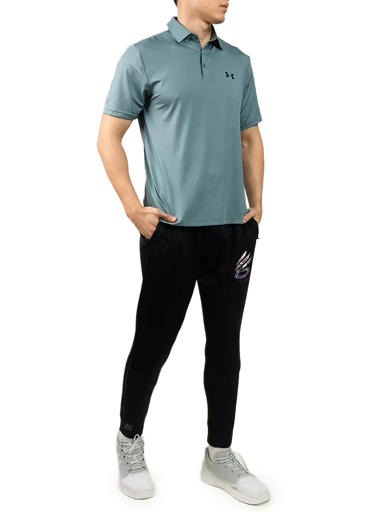 Under Armour Playoff 3.0 Printed Polo - Jasper Blue/Midnight Navy
