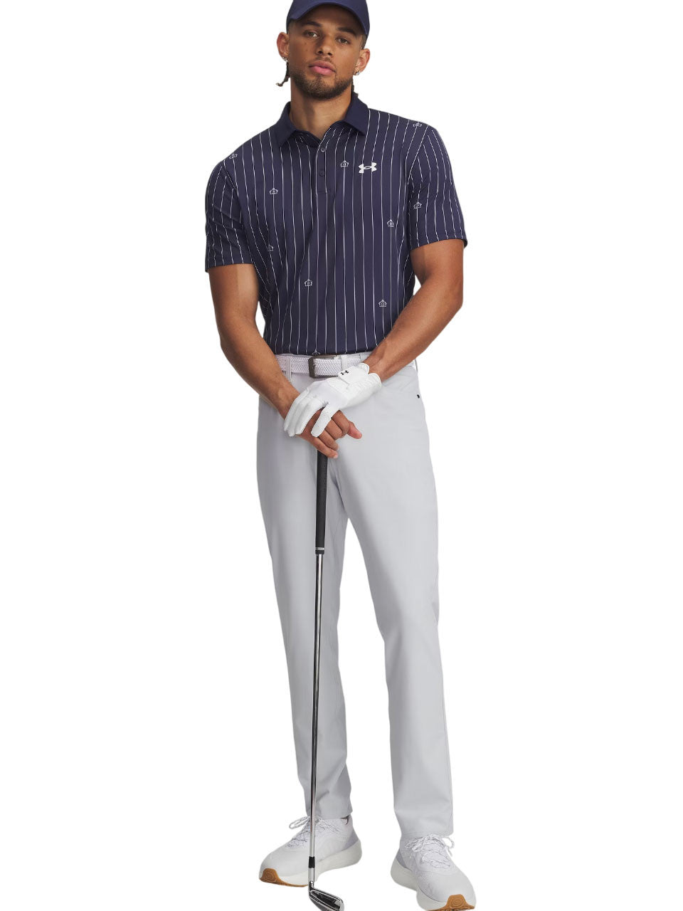 Under Armour Playoff 3.0 Printed Polo - Midnight Nvy/White
