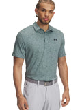 Under Armour Playoff 3.0 Printed Polo - Serpentine/Jasper Blue/Midnight Navy