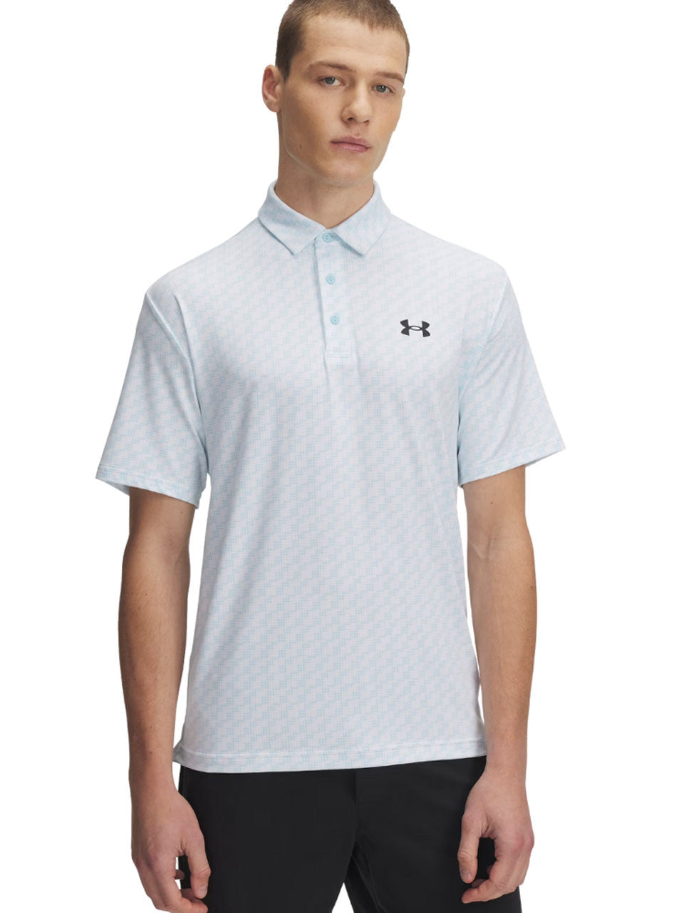Under Armour Playoff 3.0 Printed Polo - Stream/White/Black