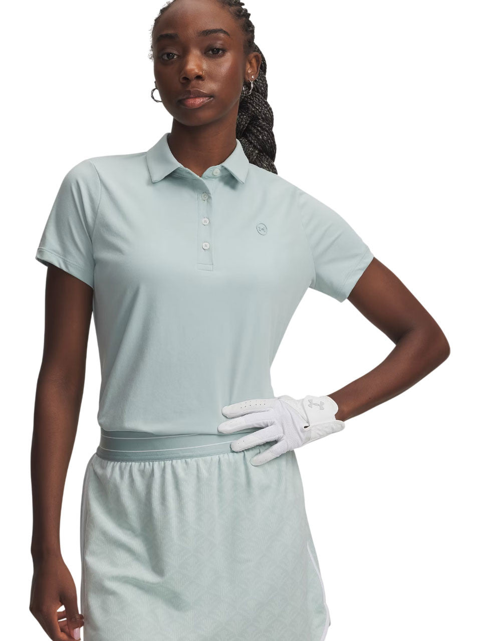 Under Armour Women's ArmourDry Short Sleeve Polo - Enamel Blue