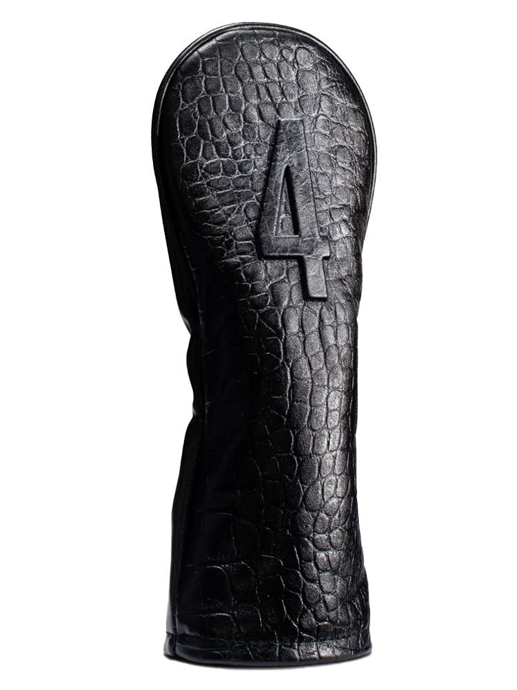 Vessel Lux Embosse Headcover - Croc Black