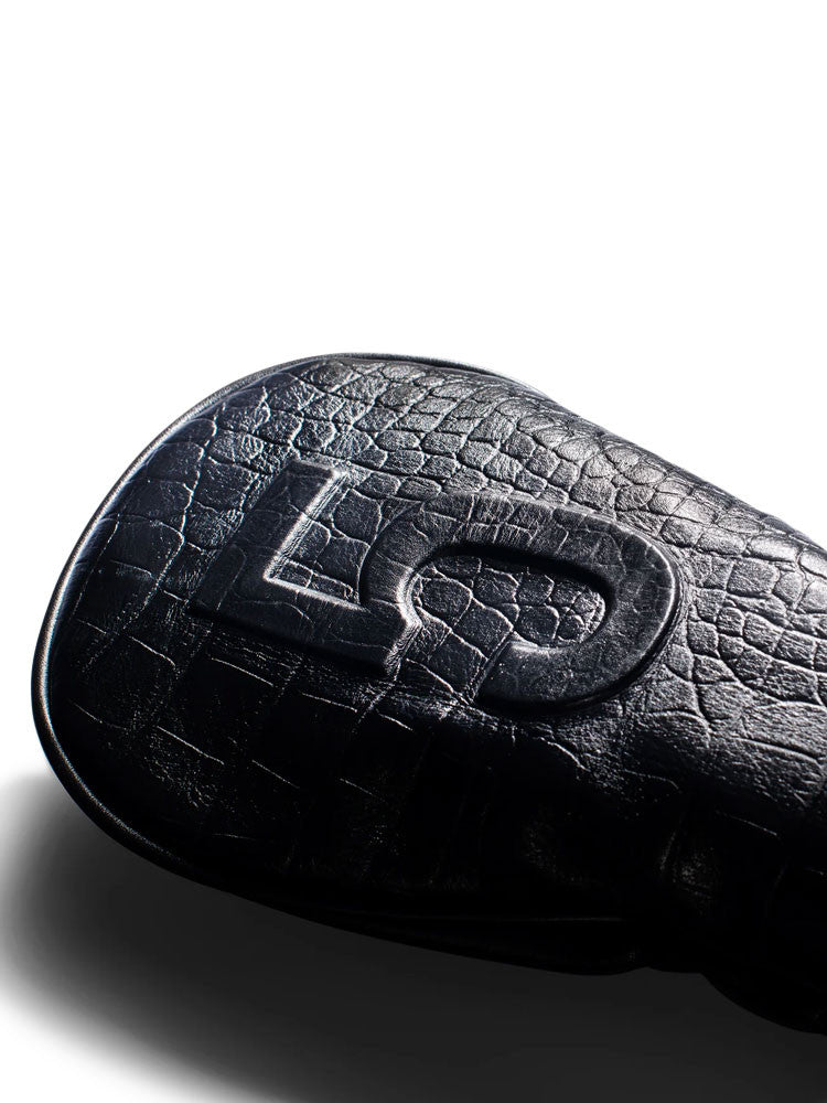 Vessel Lux Embosse Headcover - Croc Black