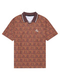 Walker Golf Things Knockout V Polo - Maple