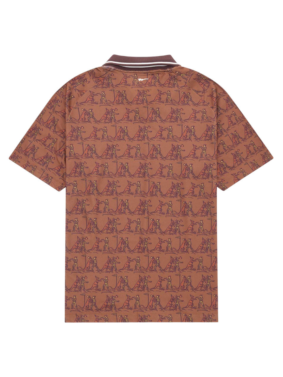 Walker Golf Things Knockout V Polo - Maple