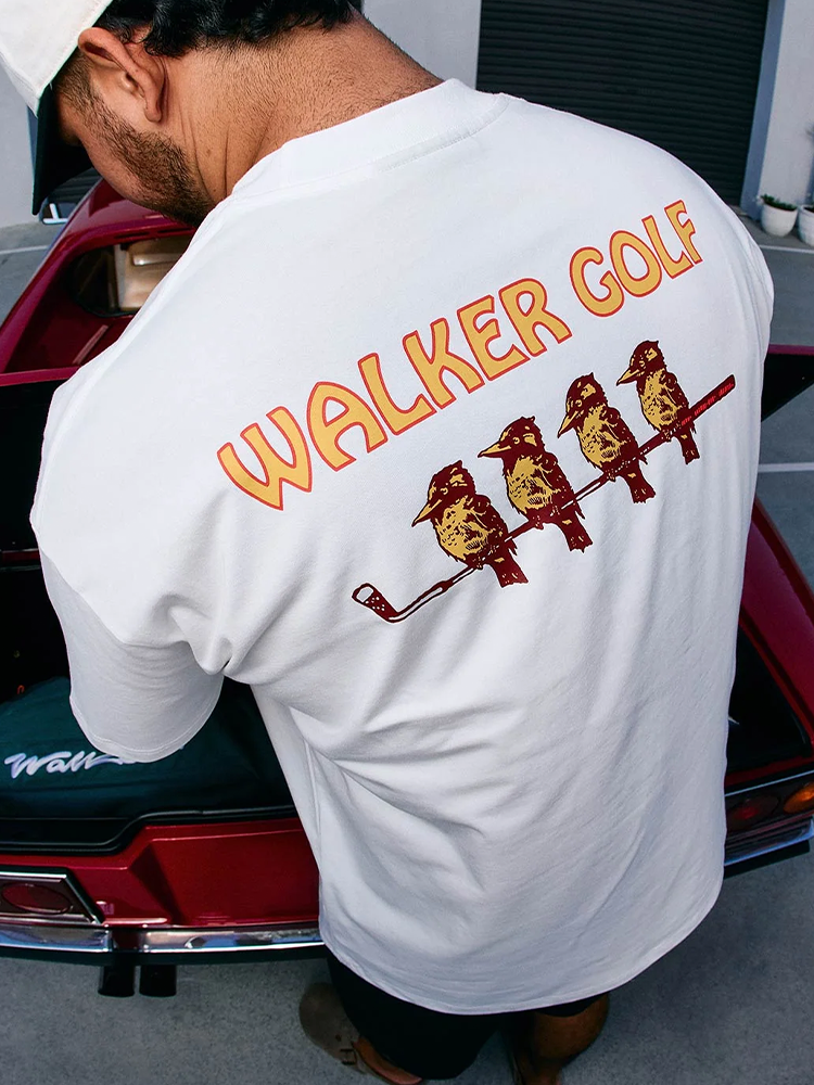 Walker Golf Things On Watch T-Shirt - White