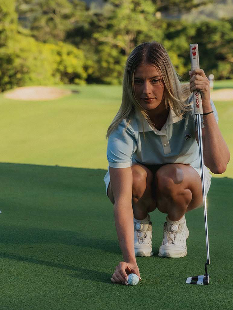 Walker Golf Things Womens Kooka Polo - Powder/White