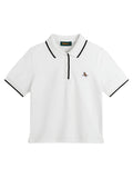 Walker Golf Things Womens Kooka Polo - White/Black