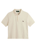 Walker Golf Things Womens Kooka Terry Polo - Vintage White
