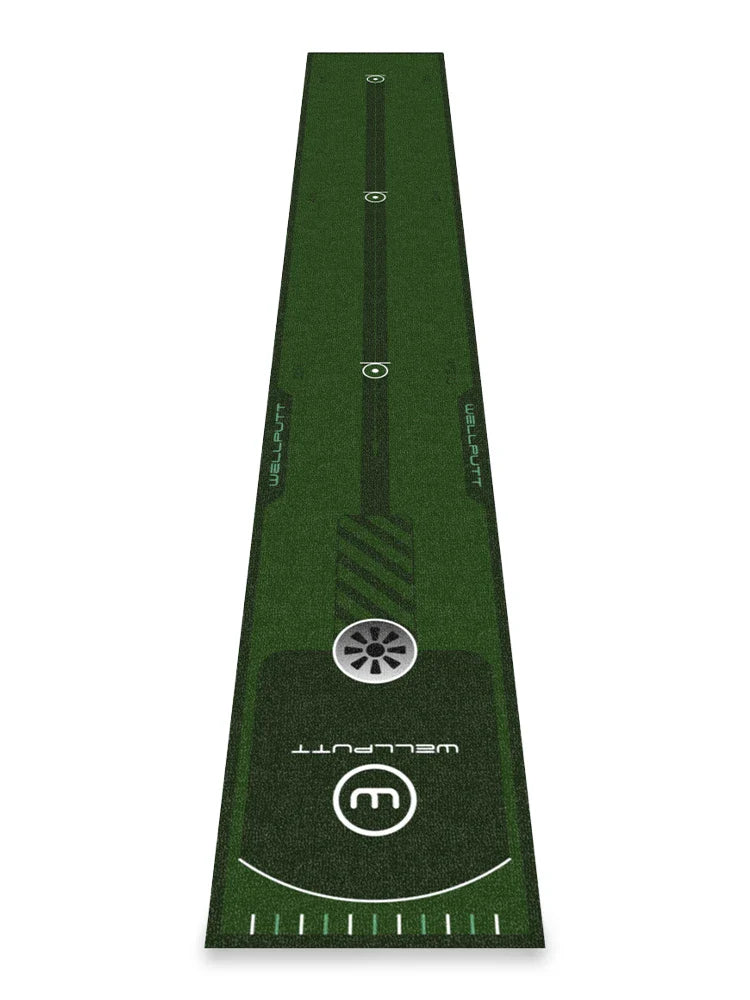 WellPutt Essential 8ft Putting Mat - Green
