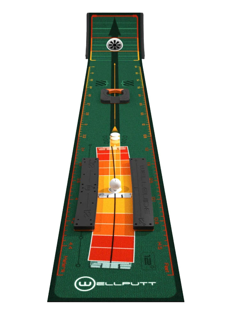 WellPutt Stroke Master Putting Mat - Green