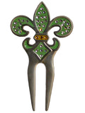 Navika Crystal Divot Tool Green