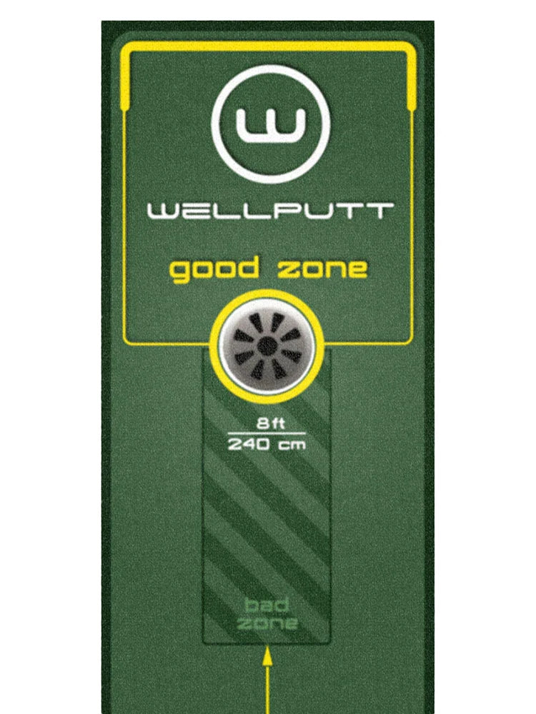 WellPutt Start 2.0 3m Putting Mat - Green