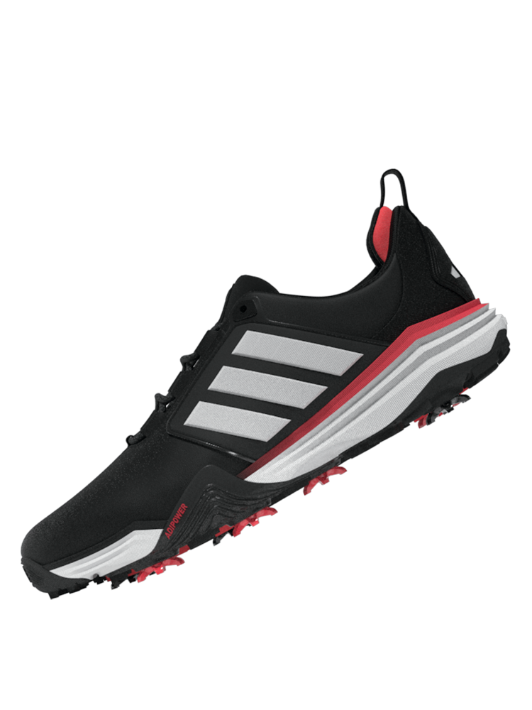 adidas Adipower 26 Wide Golf Shoes - Core Black/Ftwr White/Lucid Red
