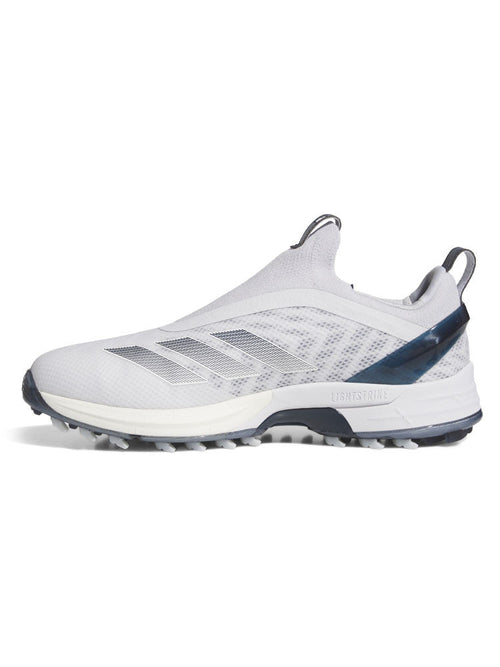 adidas Adizero ZG BOA Spikeless Golf Shoes - Ftwr White/Collegiate Navy/Grey