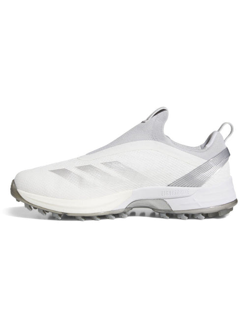 adidas Adizero ZG BOA Spikeless Golf Shoes - Ftwr White/Silver Met./Solid Grey