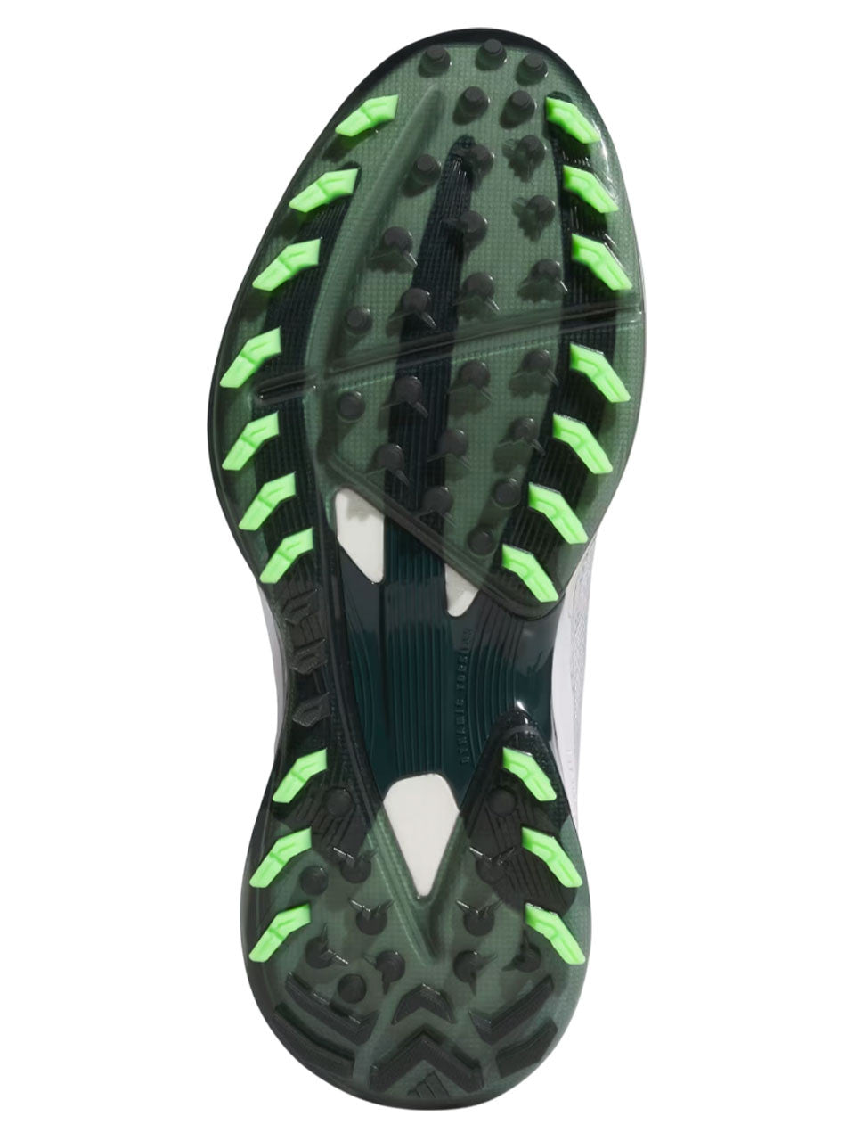 adidas Adizero ZG BOA Spikeless Golf Shoes - Ftwr White/Aurora Ivy/Lime Burst