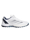 adidas Adizero ZG Lo BOA Spikeless Golf Shoes - Cloud White/Night Indigo/Silver