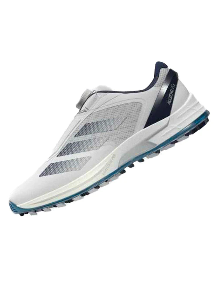 adidas Adizero ZG Lo BOA Spikeless Golf Shoes - Cloud White/Night Indigo/Silver