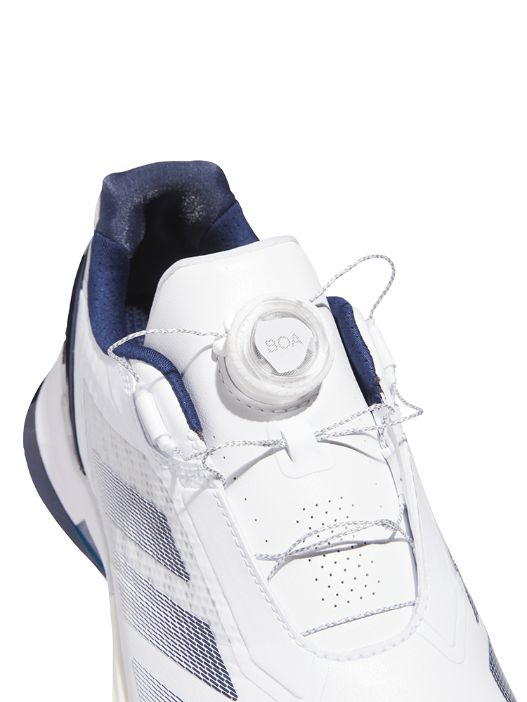 adidas Adizero ZG Lo BOA Spikeless Golf Shoes - Cloud White/Night Indigo/Silver