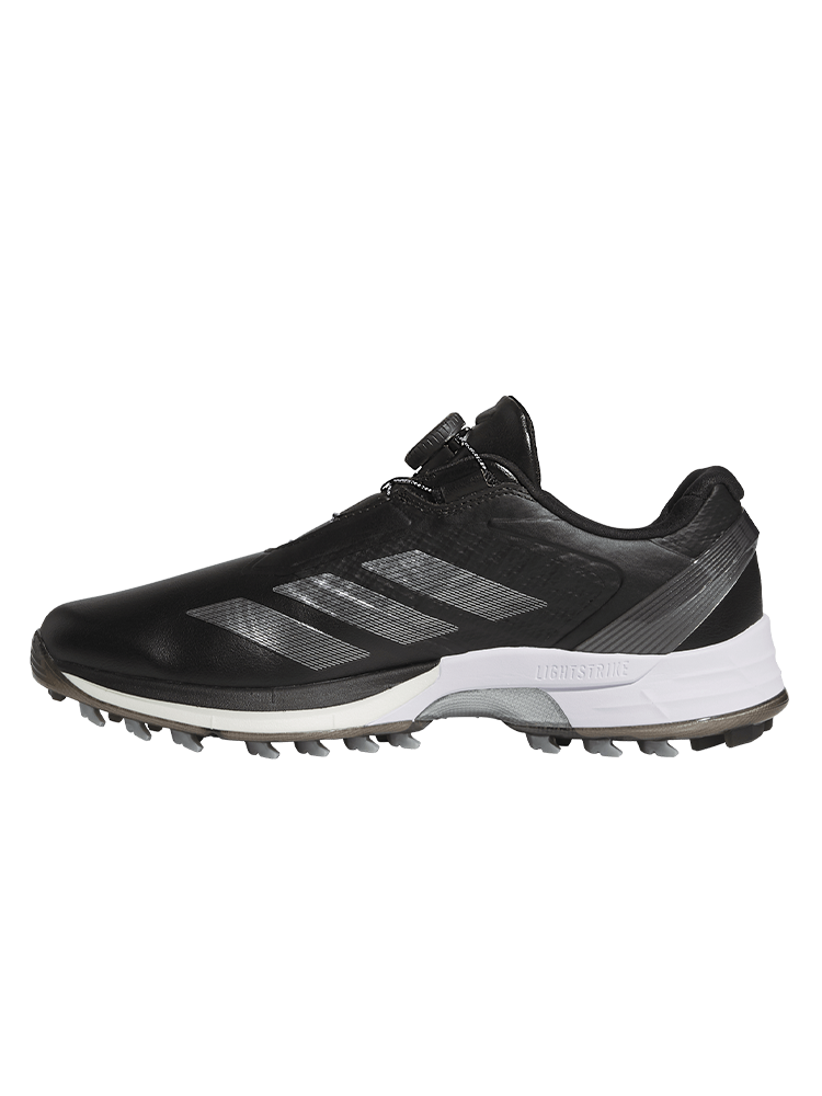adidas Adizero ZG Lo BOA Spikeless Golf Shoes - Core Black/Silver Met./Iron Met.