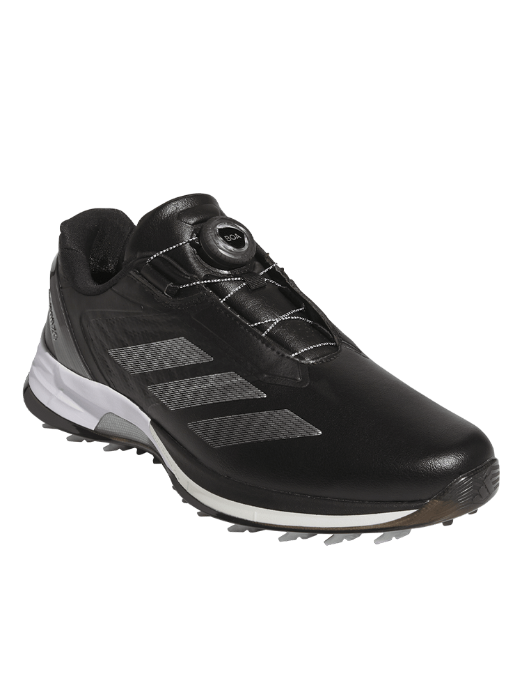 adidas Adizero ZG Lo BOA Spikeless Golf Shoes - Core Black/Silver Met./Iron Met.