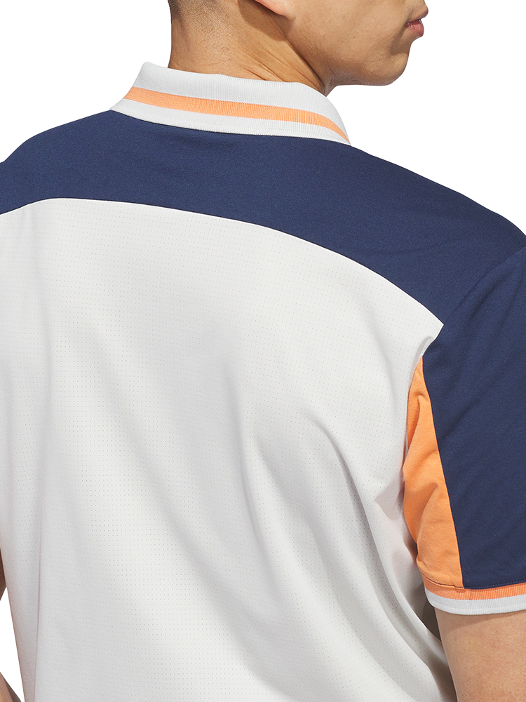adidas Beyond The Course Vent Knit Polo Shirt - Orbit Grey/Collegiate Navy