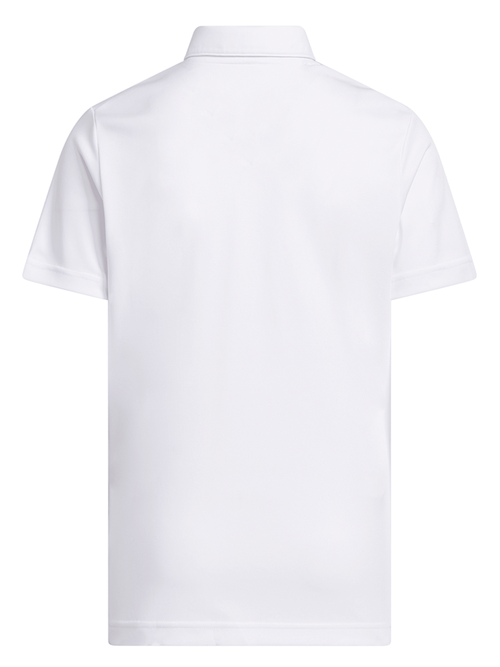 adidas Boys Performance Short Sleeve Polo - White