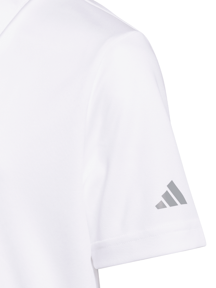 adidas Boys Performance Short Sleeve Polo - White