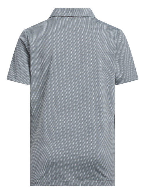 adidas Boys Textured Short Sleeve Polo - Wonder Sage