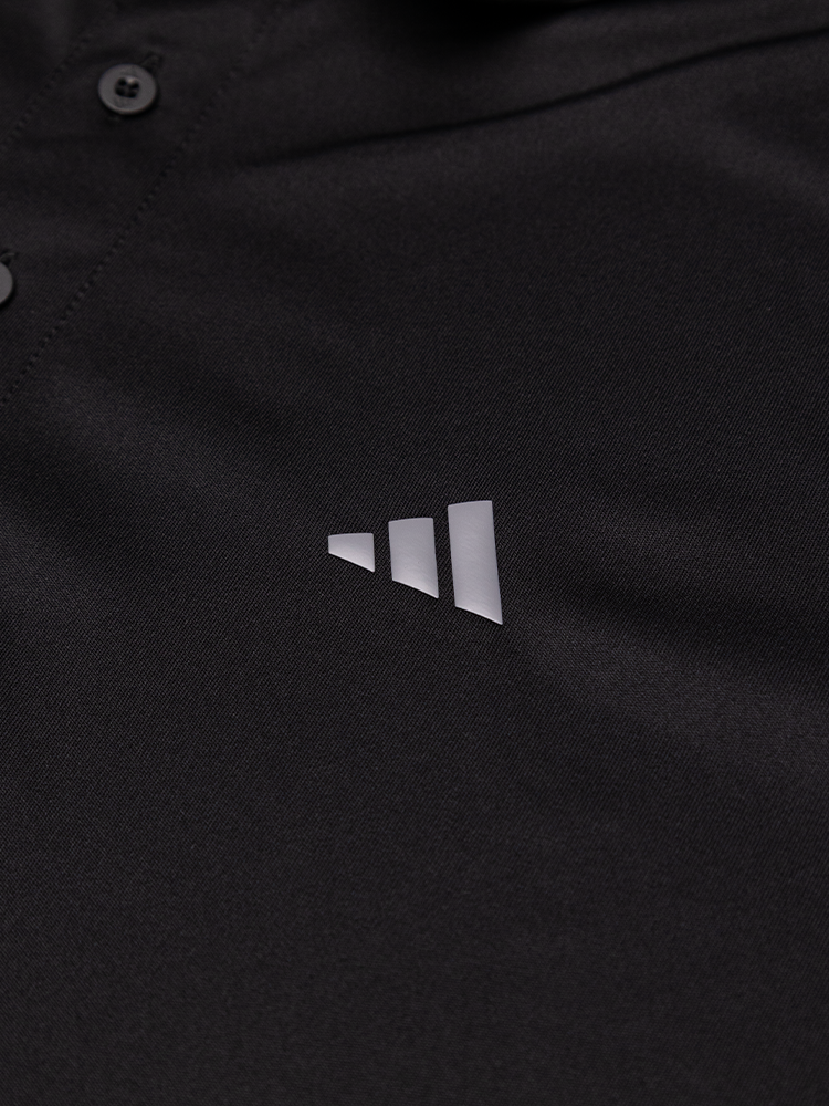 adidas Climacool Back 3-Stripes Polo Shirt - Black