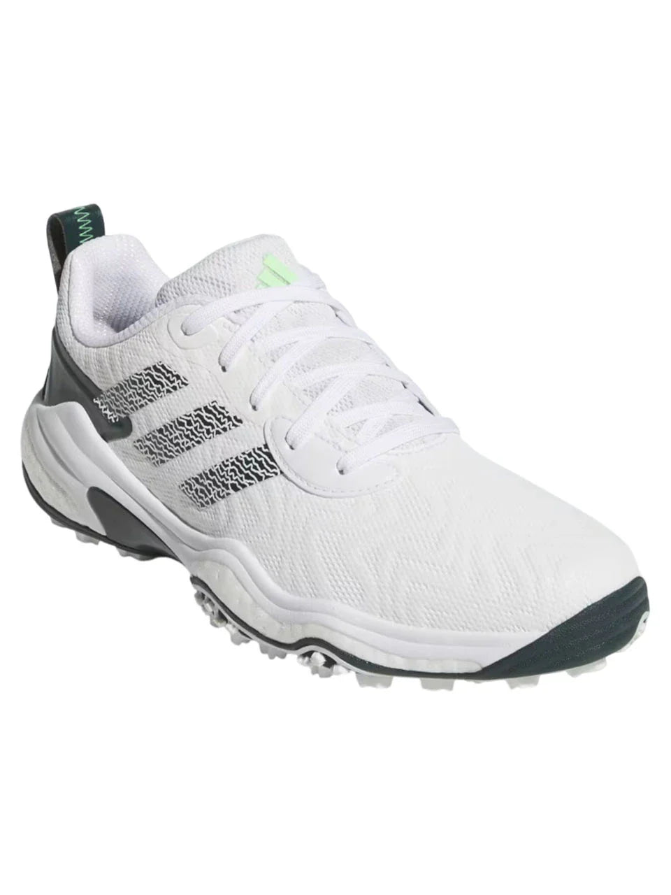 adidas Codechaos 25 Spikeless Golf Shoes - Ftwr White/Aurora Ivy/Lime Burst