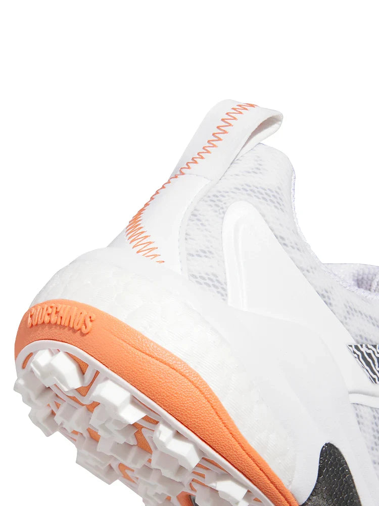 adidas Codechaos 25 Spikeless Golf Shoes - Ftwr White/Iron Met./Dusty Orange