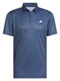 adidas Core Allover Print Polo Shirt - Collegiate Navy/White