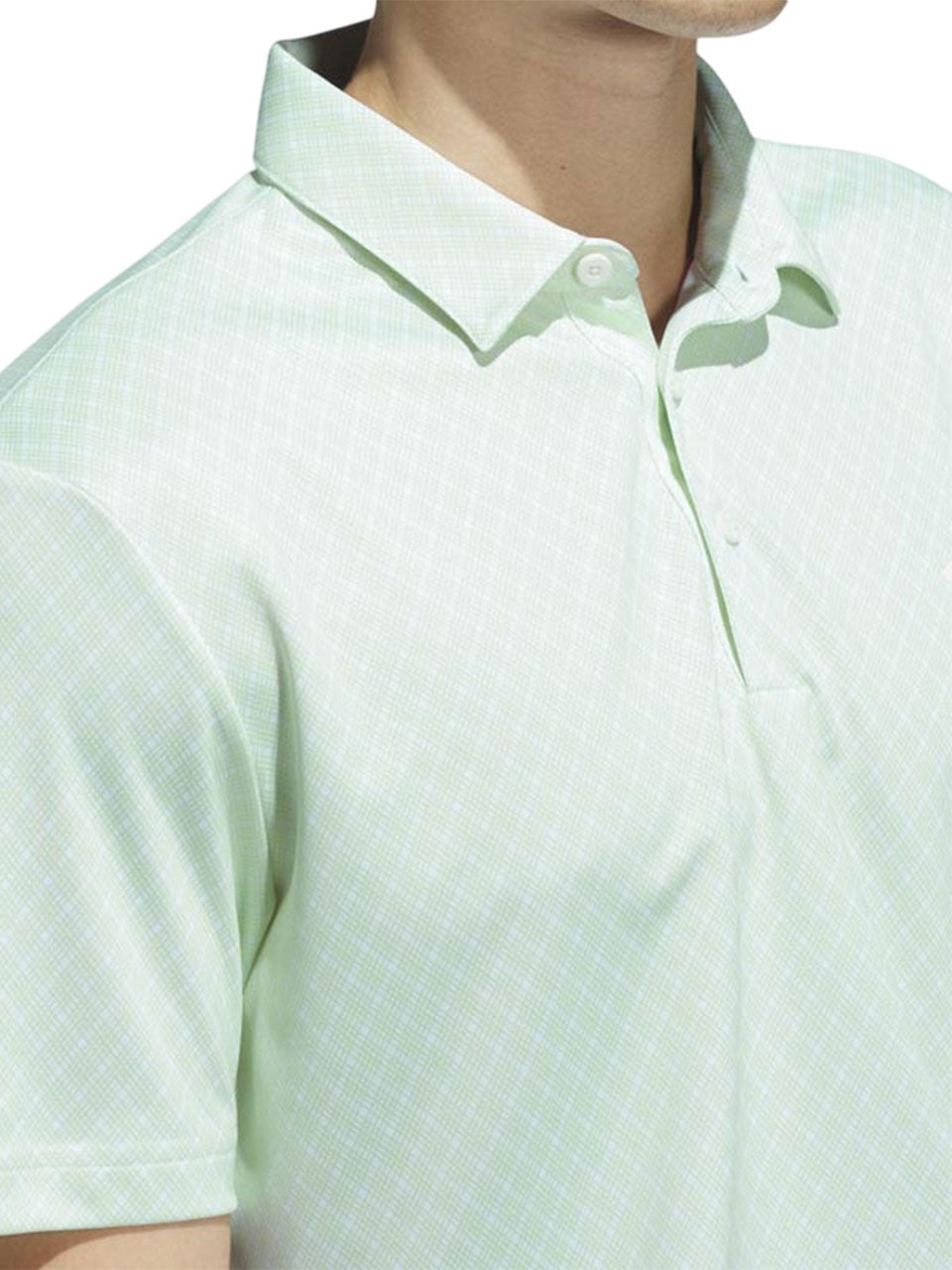 adidas Core Allover Print Polo Shirt - White/Lime Burst