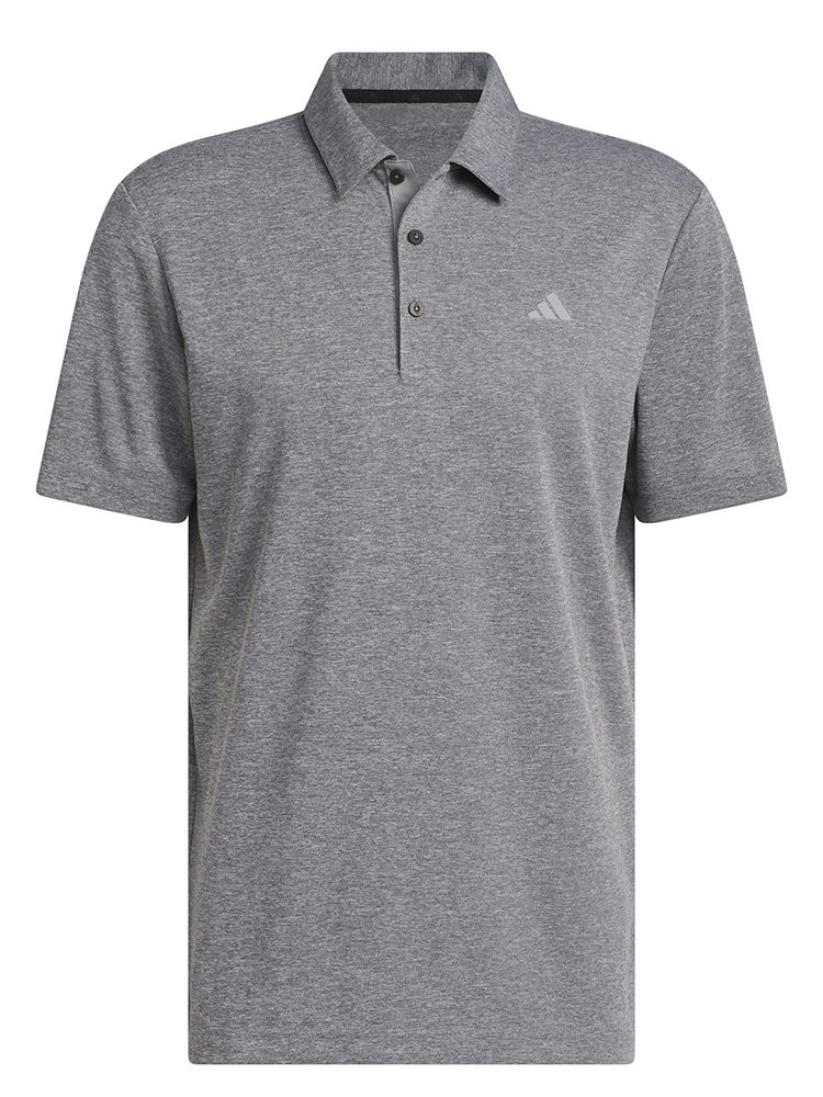 adidas Core Heather Polo Shirt - Black Melange