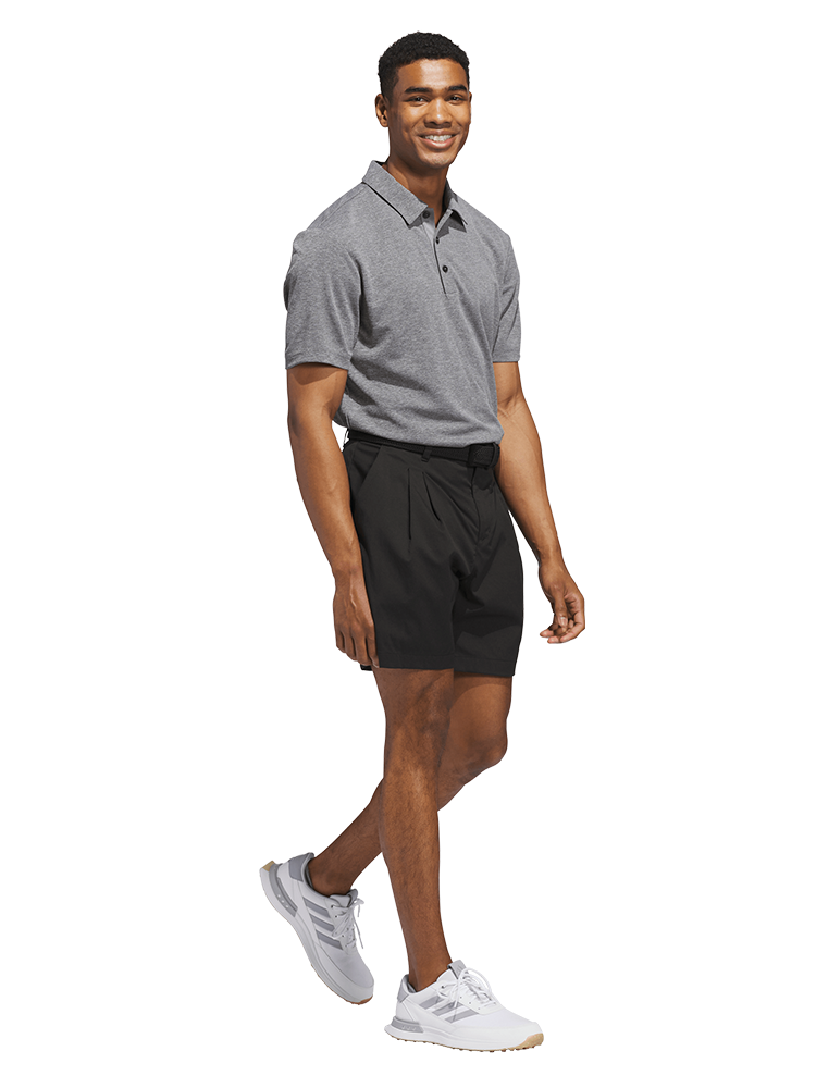adidas Core Heather Polo Shirt - Black Melange