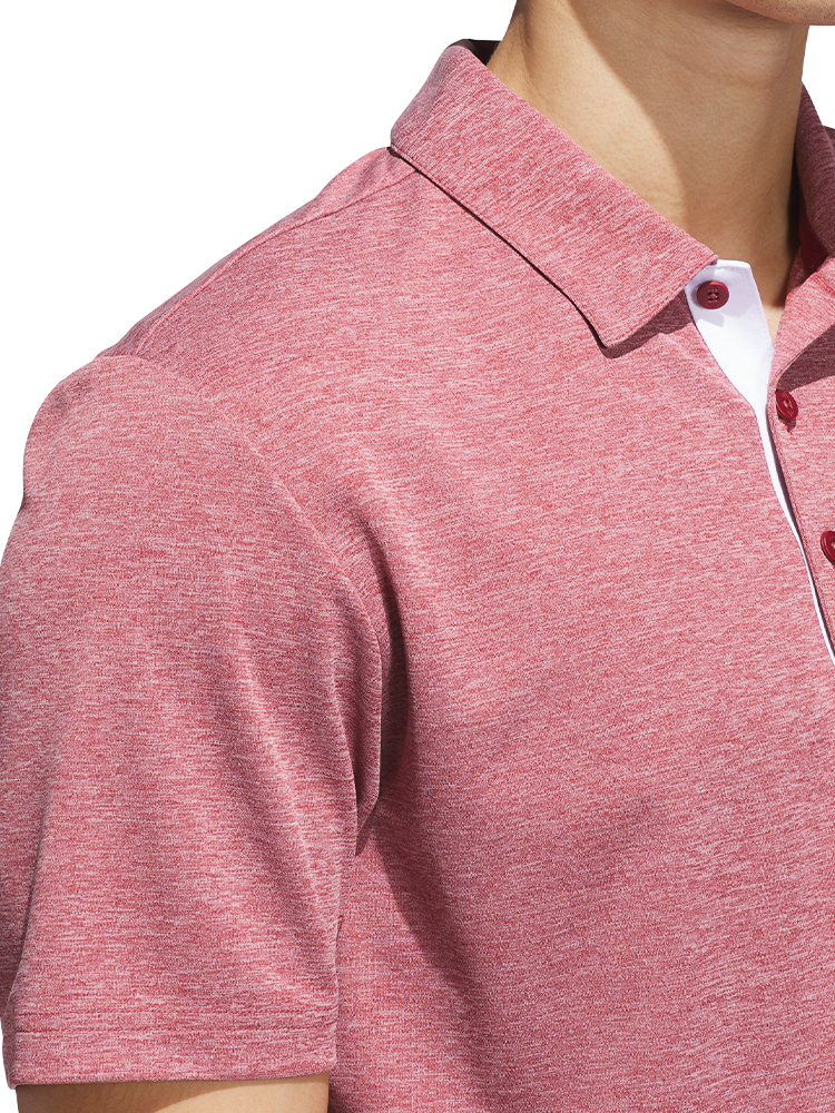 adidas Core Heather Polo Shirt - Collegiate Burgundy Mel.