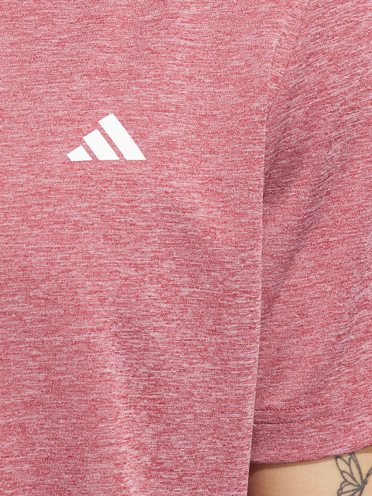 adidas Core Heather Polo Shirt - Collegiate Burgundy Mel.