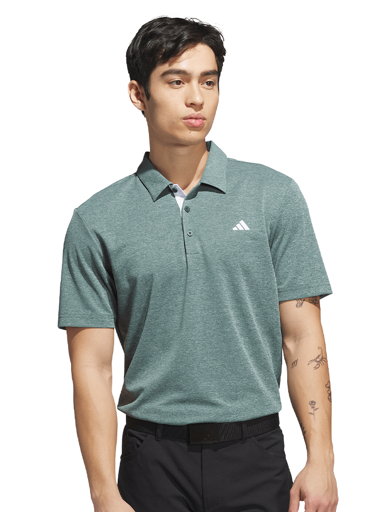 adidas Core Heather Polo Shirt - Collegiate Green Mel.