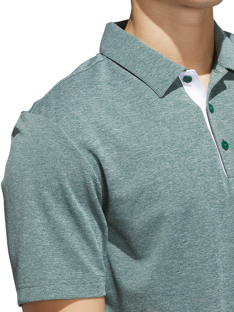 adidas Core Heather Polo Shirt - Collegiate Green Mel.