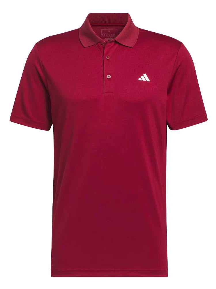 adidas Core Performance PrimeGreen Polo Shirt - Collegiate Burgundy