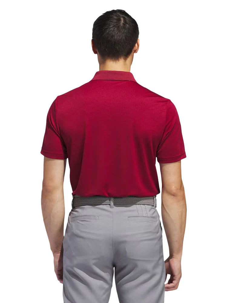 adidas Core Performance PrimeGreen Polo Shirt - Collegiate Burgundy